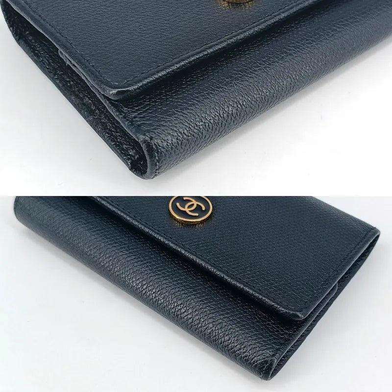 jt405-chanel-vintage-black-caviar-leather-cc-flap-6-key-holder