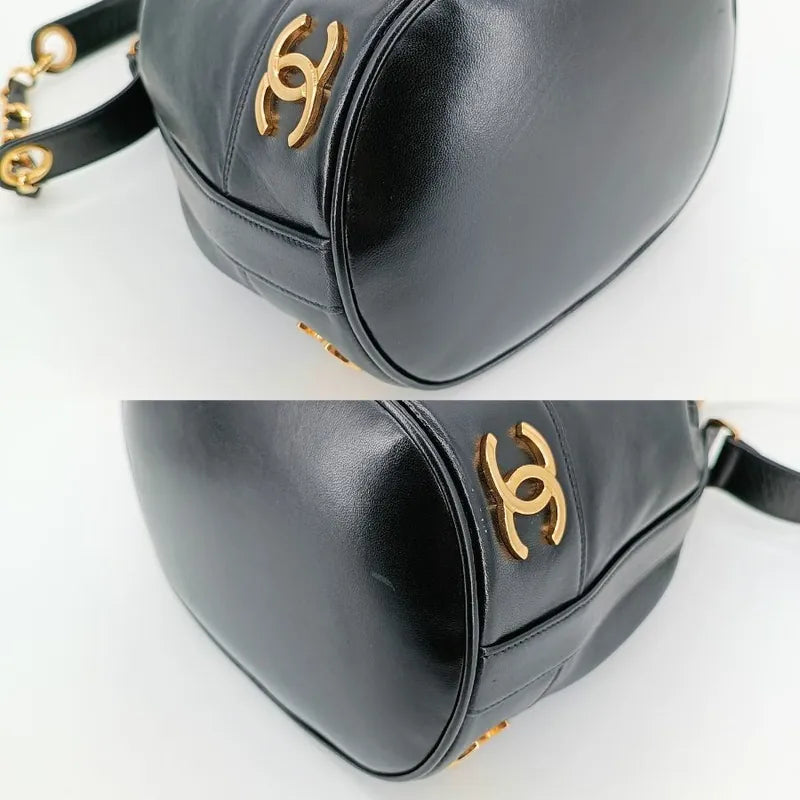 jt346-chanel-vintage-black-lambskin-bucket-bag