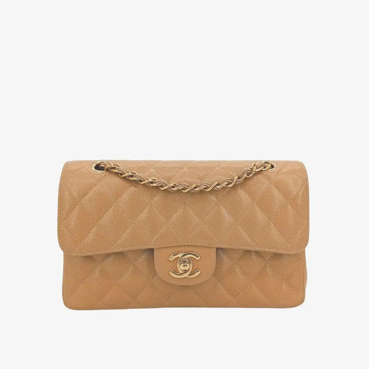 c456-chanel-vintage-beige-caviar-leather-23cm-classic-flap-bag