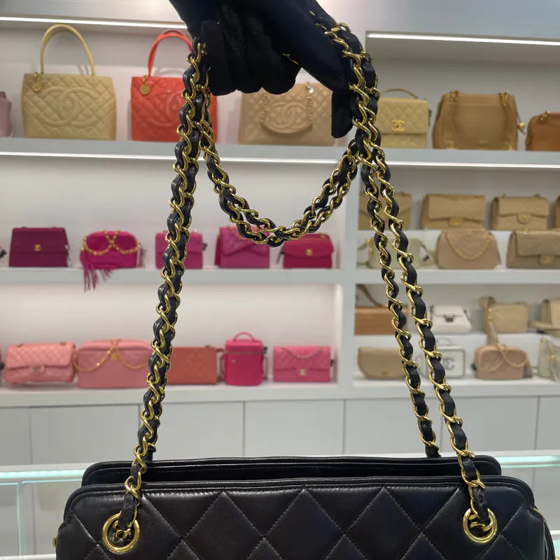 rc178-chanel-vintage-black-lambskin-sun-flower-charm-tote-bag