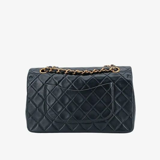 c448-chanel-vintage-black-lambskin-25cm-classic-flap-bag