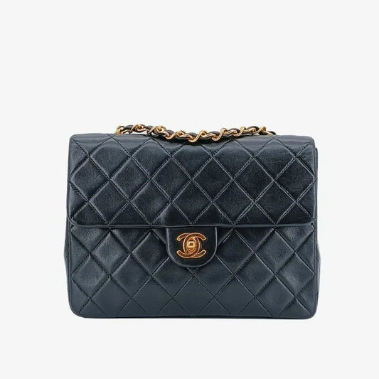 jt584-chanel-vintage-black-lambskin-20cm-mini-square-flap-bag