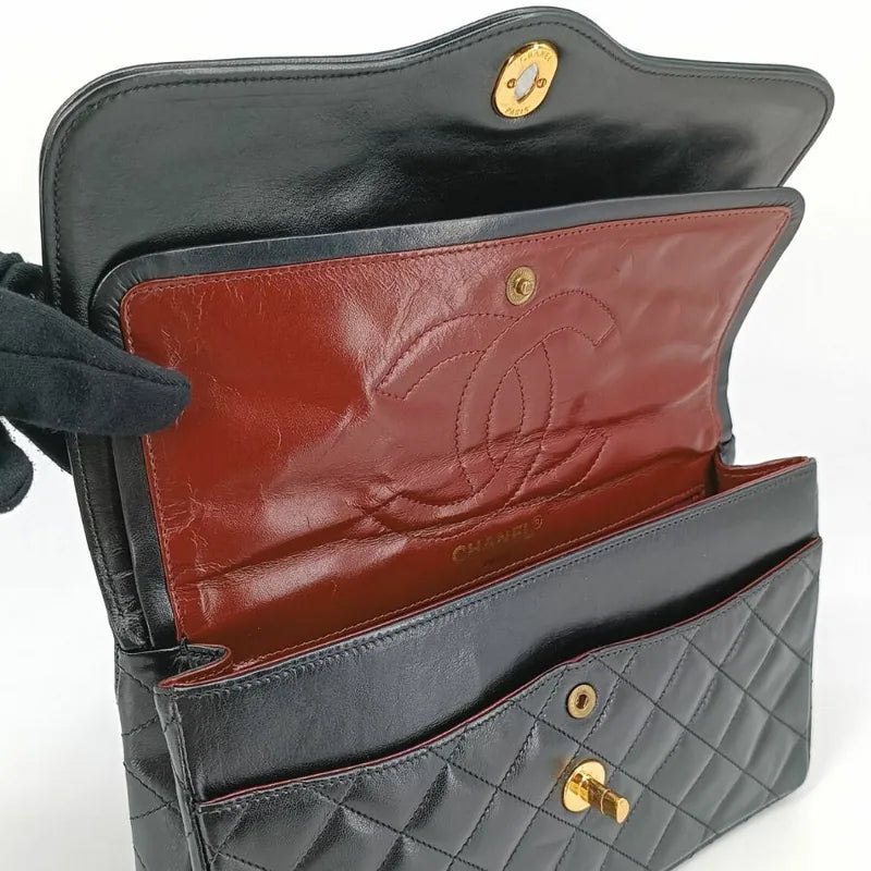 jr276-chanel-vintage-black-lambskin-paris-limited-edition-flap-bag