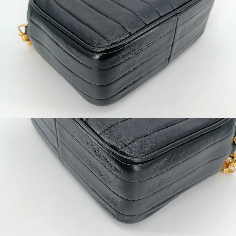 jt179-chanel-vintage-black-lambskin-tassels-gold-chain-camera-bag