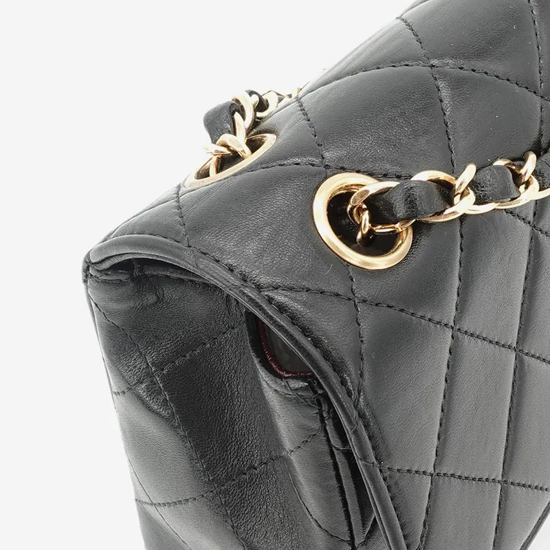 jq455-chanel-vintage-black-lambskin-shoulder-flap-bag