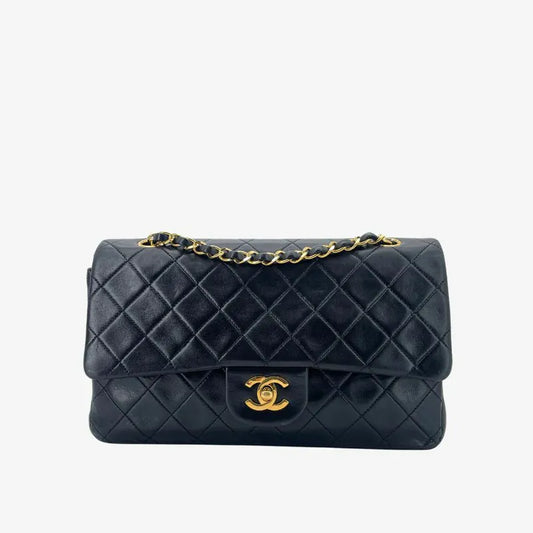 rc539-chanel-vintage-black-lambskin-25cm-classic-flap-bag