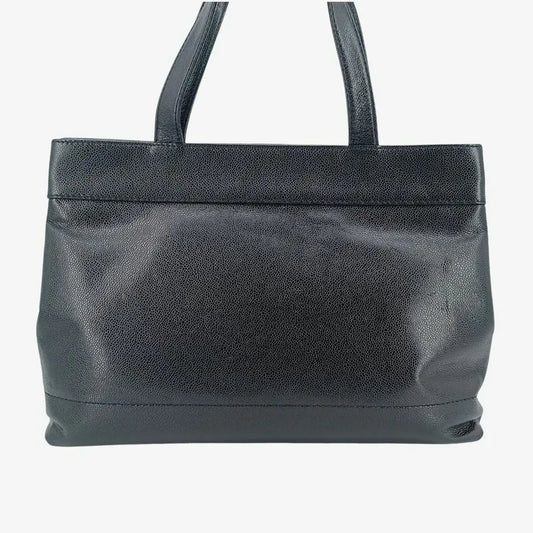 jah184-chanel-vintage-black-caviar-leather-tote-bag