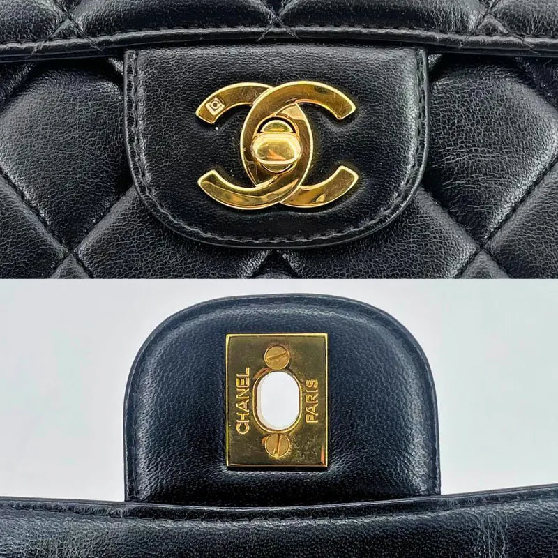 jah186-chanel-vintage-black-lambskin-quilted-camera-bag