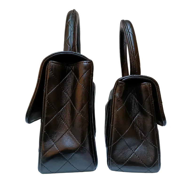 rb816-chanel-vintage-black-lambskin-qulited-handle-bag-set