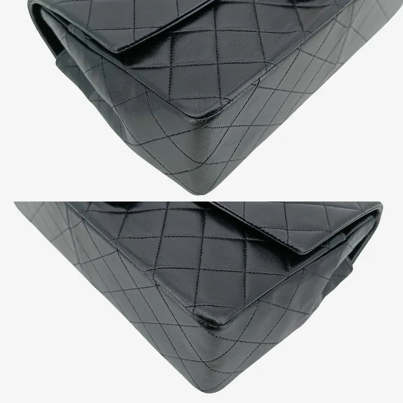 jt879-chanel-vintage-black-lambskin-27cm-classic-flap-bag