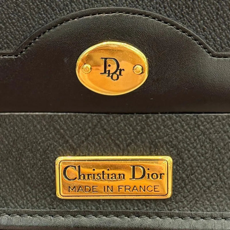 jw835-christian-dior-90-s-vintage-black-caviar-leather-shoulder-bag