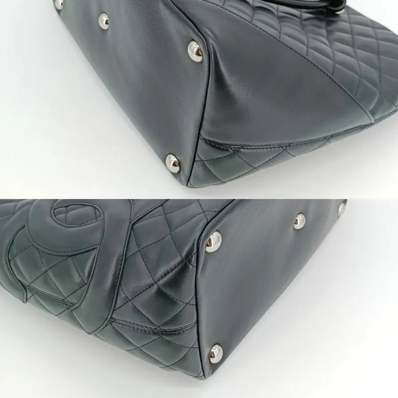 js702-chanel-vintage-black-calfskin-cambon-tote-bag