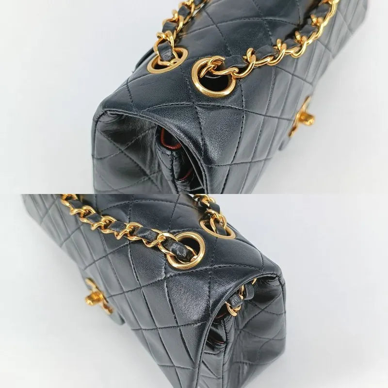 jt199-chanel-vintage-black-lambskin-23cm-classic-flap-bag