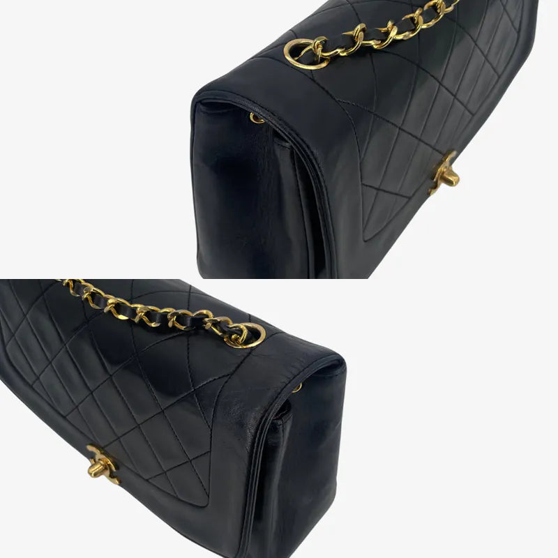 jt893-chanel-vintage-black-lambskin-25cm-diana-flap-bag