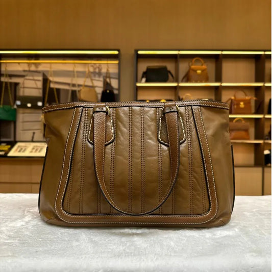 jx230-celine-vintage-brown-leather-tote-bag