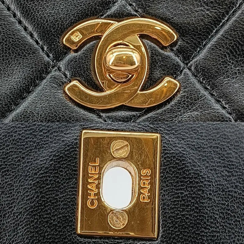 jt887-chanel-vintage-black-lambskin-flap-bag