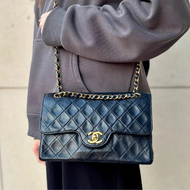 c563-chanel-vintage-navy-lambskin-quilted-flap-bag
