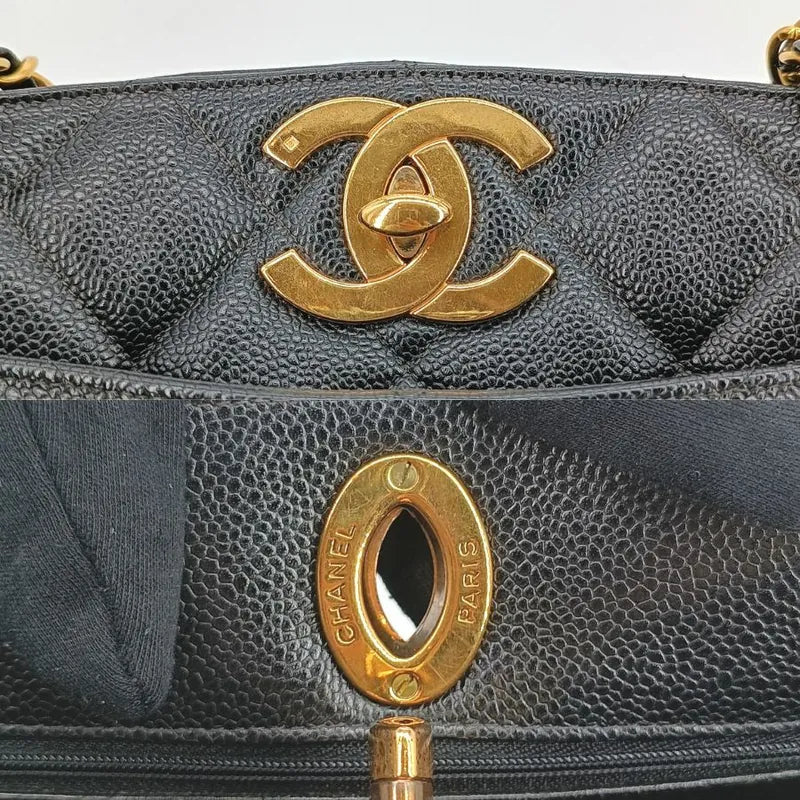 c393-chanel-vintage-black-caviar-leather-big-cc-tote-bag