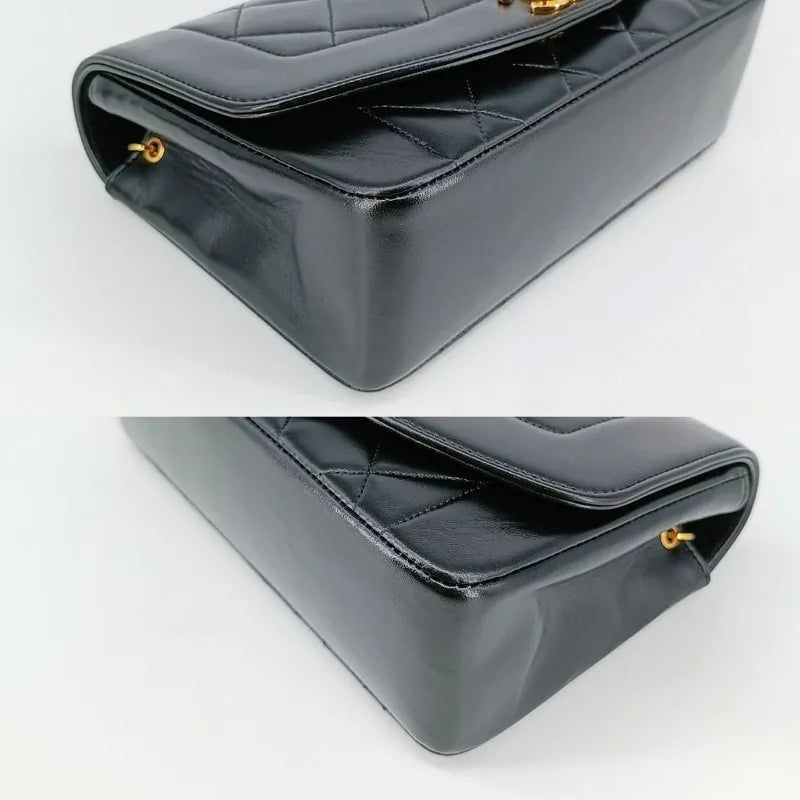 jt420-chanel-vintage-black-lambskin-22cm-diana-flap-bag