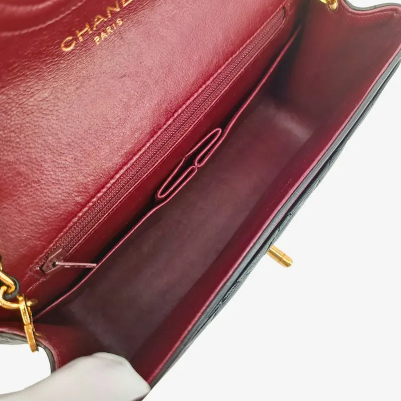 jt896-chanel-vintage-bicolor-black-brown-lambskin-quilted-flap-bag