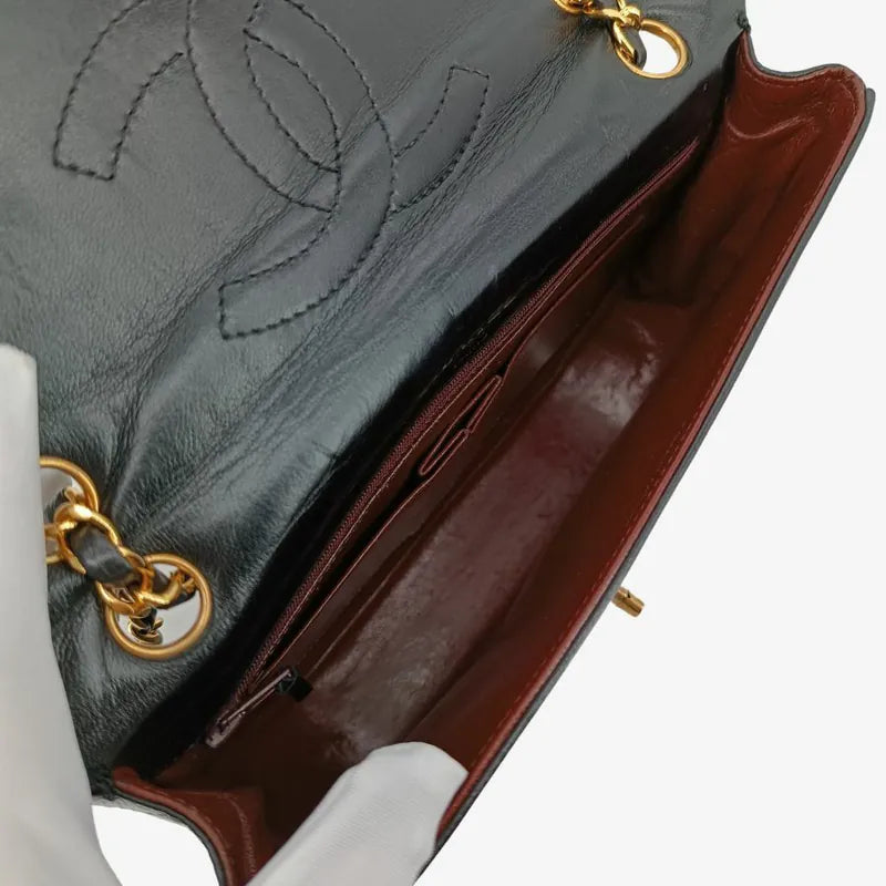 jt883-chanel-vintage-black-lambskin-paris-limited-edition-flap-bag