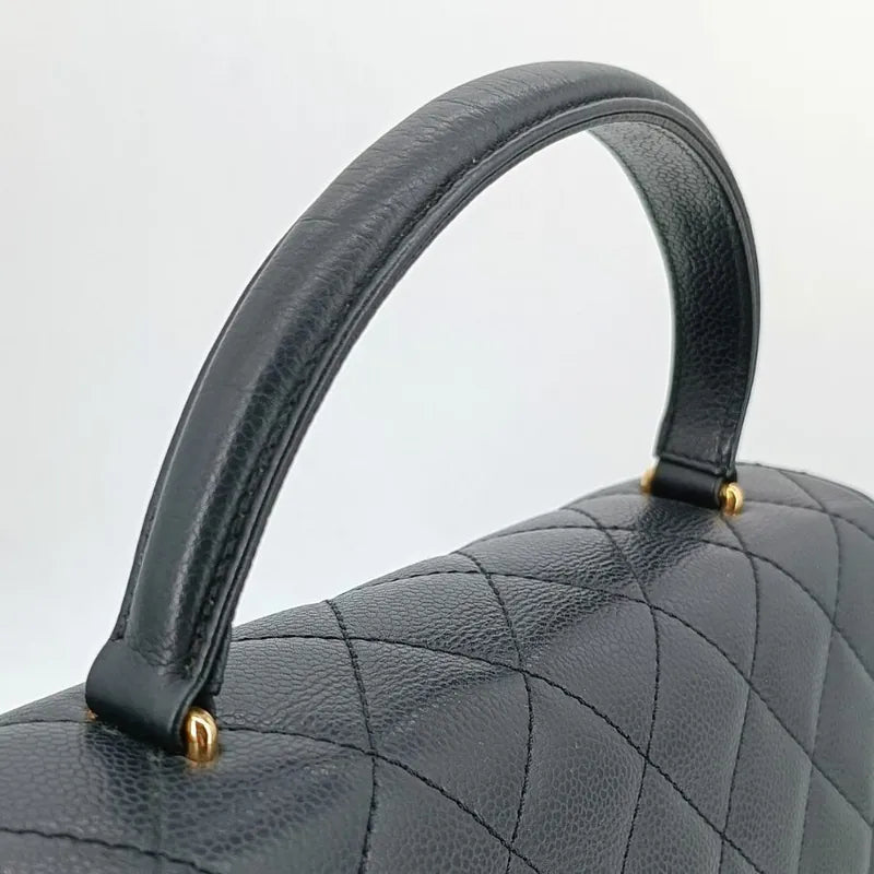 c412-chanel-vintage-black-caviar-leather-kelly-handbag