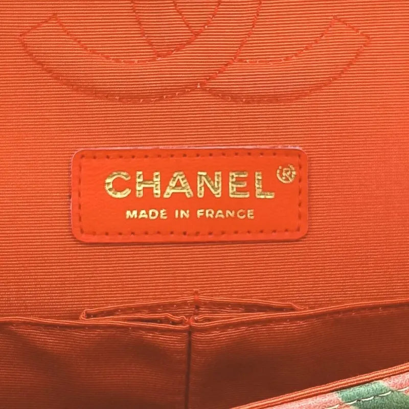 sh009-chanel-vintage-pink-lambskin-tropical-flower-print-classic-double-flap-bag