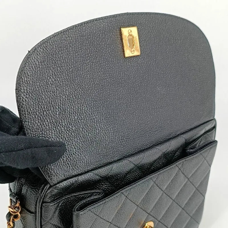 c356-chanel-vintage-black-caviar-leather-tassel-camera-bag