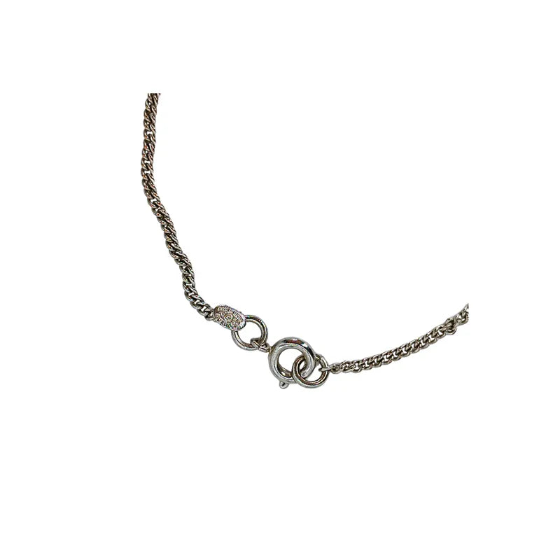 c515-coco-mark-heart-clover-sliver-pink-red-ladies-silvery-bracelet