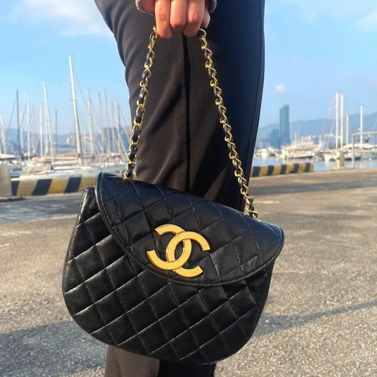 jt578-chanel-vintage-black-lambskin-half-moon-flap-bag