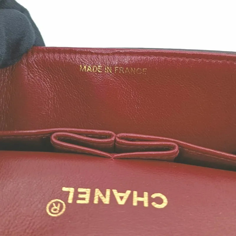 jt008-chanel-vintage-black-lambskin-23cm-classic-flap-bag