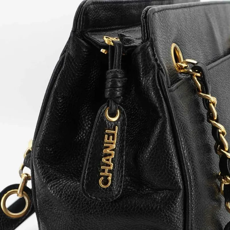 jr185-chanel-vintage-black-caviar-leather-6cc-embossed-logo-tote-bag