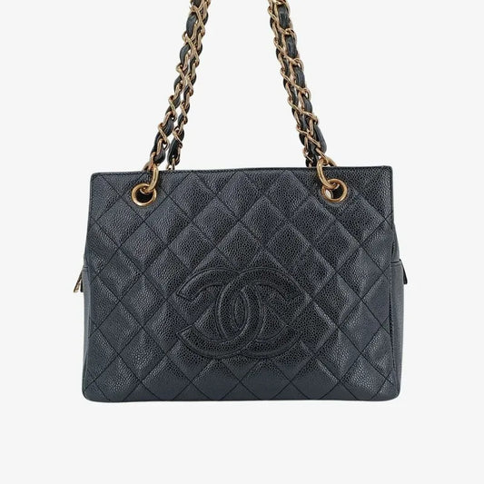 c449-chanel-vintage-black-caviar-leather-ptt-tote-bag