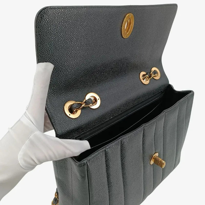 jt878-chanel-vintage-black-caviar-leather-vertical-jumbo-flap-bag