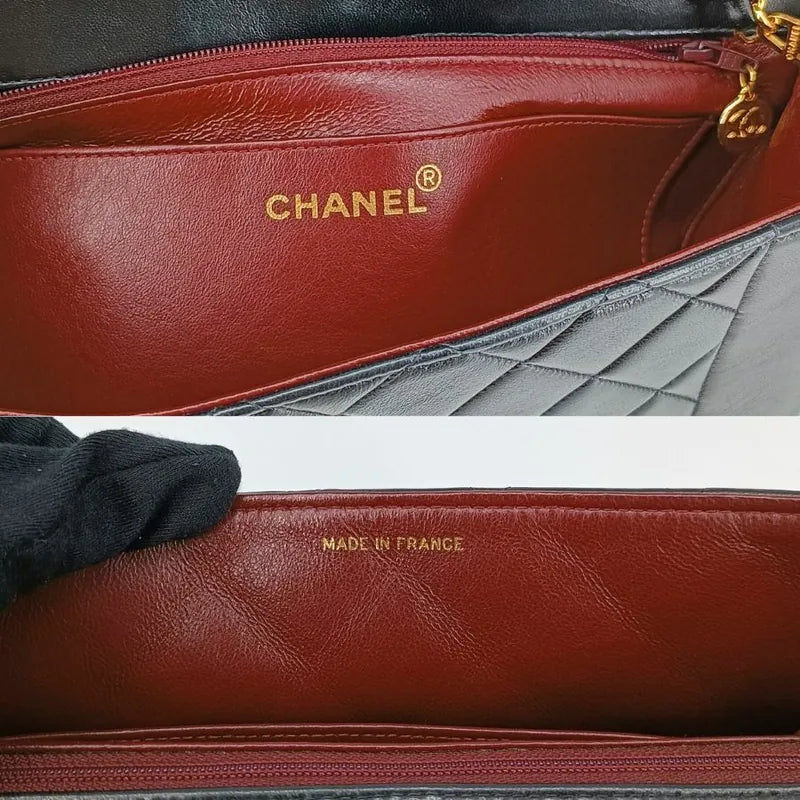 ra017-chanel-vintage-black-lambskin-25cm-diana-flap-bag