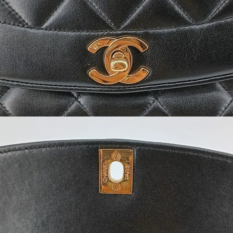 jt007-chanel-vintage-black-lambskin-25cm-diana-flap-bag