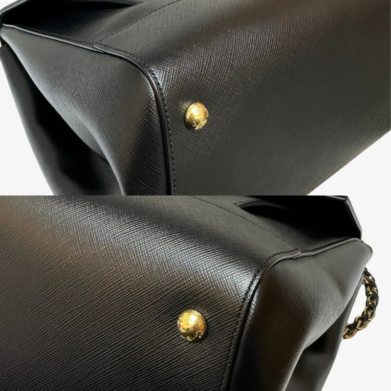 jx102-salvatore-ferragamo-vintage-black-caviar-leather-shoulder-bag