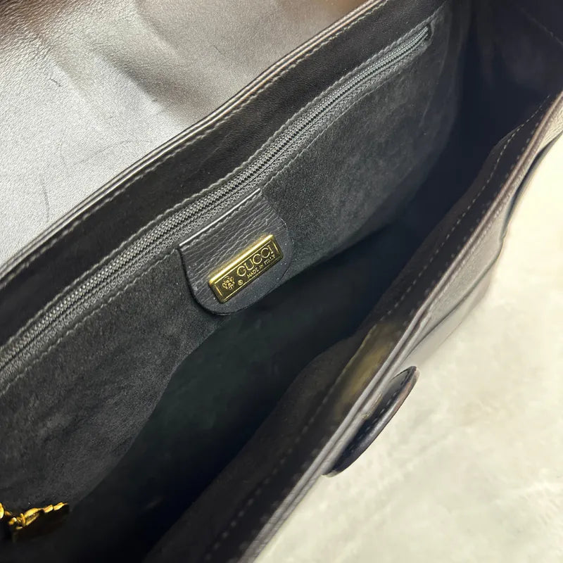 rc328-gucci-vintage-black-caviar-leather-shoulder-bag