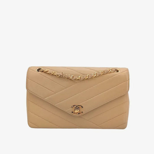 jt795-chanel-vintage-beige-lambskin-cross-stripe-flap-bag