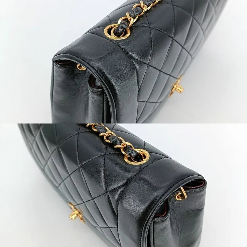 jt007-chanel-vintage-black-lambskin-25cm-diana-flap-bag