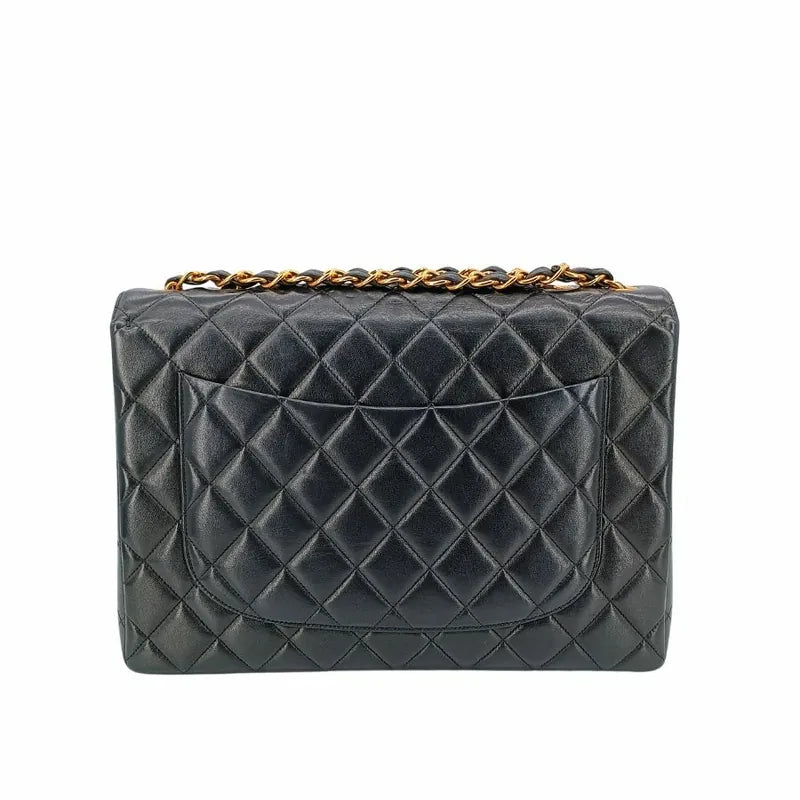 c337-chanel-vintage-black-lambskin-jumbo-classic-flap-bag