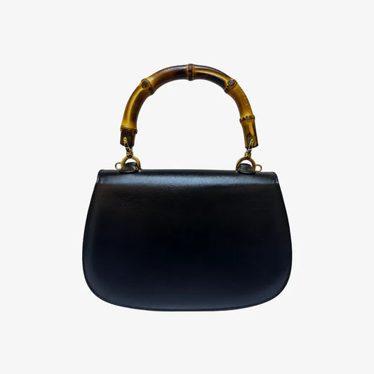 jw434-gucci-vintage-black-box-leather-bamboo-shoulder-bag