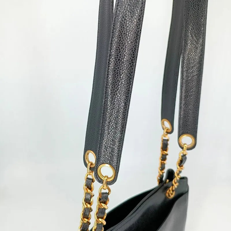 jt494-chanel-vintage-black-caviar-leather-triple-cc-tote-bag
