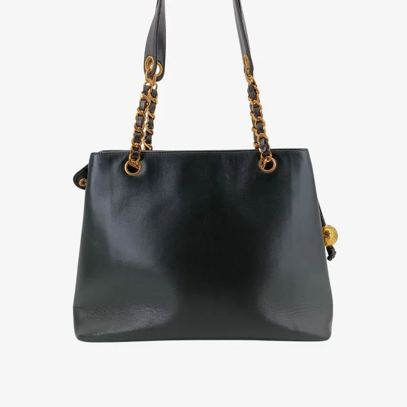 rb240-chanel-vintage-black-lambskin-golden-ball-tote-bag