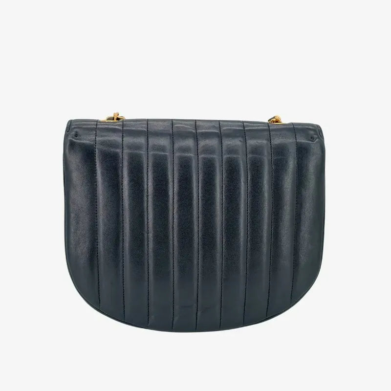 ra355-chanel-vintage-black-lambskin-half-moon-vertical-flap-bag