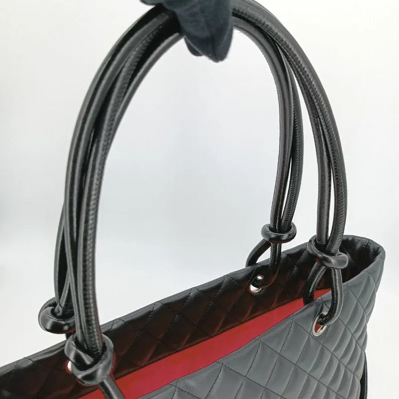 js702-chanel-vintage-black-calfskin-cambon-tote-bag