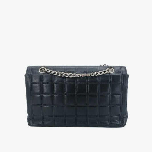 90233724-chanel-vintage-black-lambskin-checked-255-flap-bag