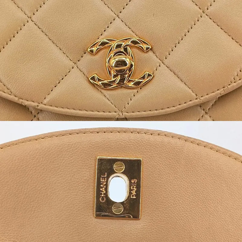 ra504-chanel-vintage-beige-lambskin-gold-chain-flap-bag