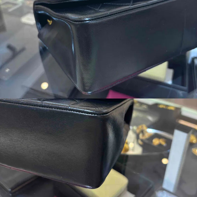 c525-chanel-vintage-black-lambskin-25cm-diana-flap-bag
