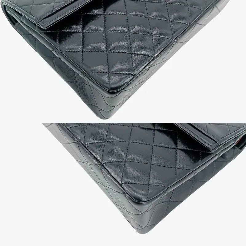 c366-chanel-vintage-black-lambskin-quilted-flap-bag